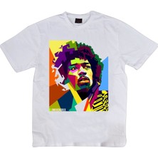 Stonedfame Jimi Hendrix Baskılı T-Shirt