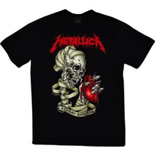 Stoned Metallica Baskılı T-Shirt