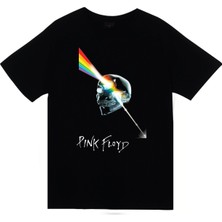 Stoned Pink Floyd Baskılı T-Shirt