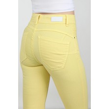 Balins Pensli Gabardin Pantolon Sarı