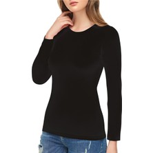 Tutku Elit 6 Adet Siyah Renk Uzun Kollu Atlet Fanila