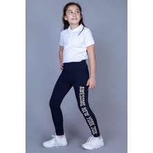 Toontoy Kız Çocuk New York Baskılı Tayt