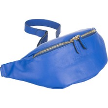 Bouletta Minoan Deri Erkek Bel Çantası Saks Mavi