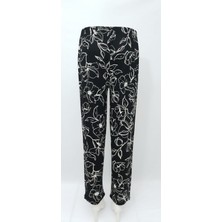 Nergiz Kadın Desenli Viskon Eşofman/ Pijama Altı