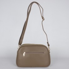 Bagacar Motto 1228 Bayan Çapraz Omuz Çantası Vizon