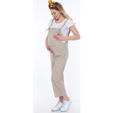 Luvmabelly MYRA6101 - Bej Hamile Salopet