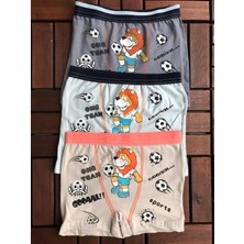 Girls Boys Kids Erkek Çoçuk  Karışık Renk 3 Lü Boxer