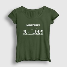Presmono Kadın Haki Arrows Minecraft T-Shirt