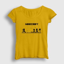 Presmono Kadın Sarı Arrows Minecraft T-Shirt