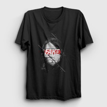 Presmono Unisex Siyah Fake Nirvana Kurt Cobain T-Shirt