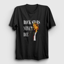Presmono Unisex Siyah Never Nirvana Kurt Cobain T-Shirt