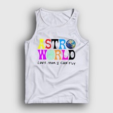 Presmono Unisex Beyaz Astroworld V3 Travis Scott Atlet
