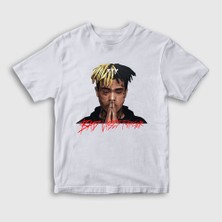 Presmono Unisex Çocuk Beyaz Forever XXXTentacion T-Shirt
