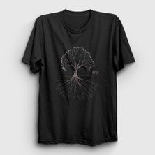 Presmono Unisex Siyah Tree Gojira T-Shirt