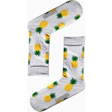 Carnaval Ananas Desenli Renkli Çorap