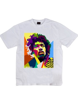 Stonedfame Jimi Hendrix Baskılı T-Shirt