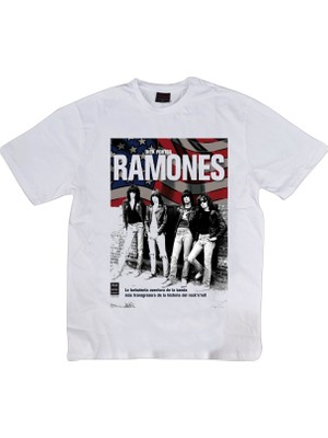 Stonedfame Ramones Baskılı T-Shirt