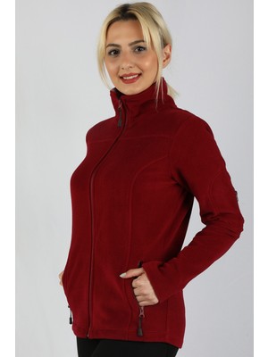 Balins Kol Fermuarlı Sweatshirt Bordo