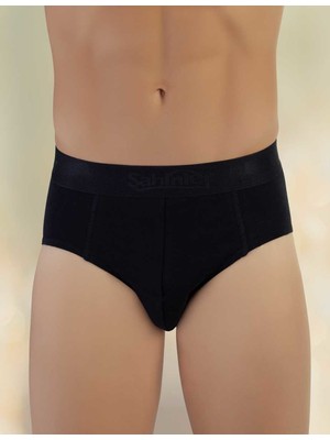 Şahinler Trair Erkek Likralı Süprem Külot Slip Siyah ME063