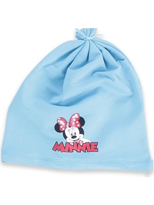 Minnie Mouse Kız Çocuk Turkuaz Minnie Mouse Lazer Kesim Eşofman Takımı