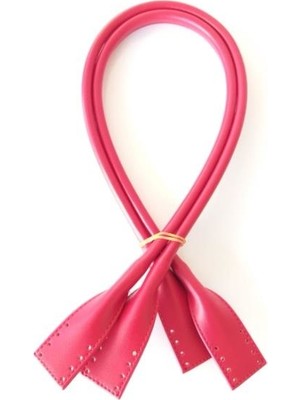 Angel Çanta Akssesuar Suni Deri Pelikan Model Çanta Sapı Kırmızı