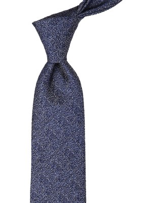 Kravatkolik Lacivert Kum Desen Mendilli Klasik Kravat KK10157