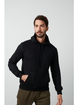 Buratti Pamuklu Kanguru Cepli Kapüşonlu Sweat Erkek Sweat 541HOODIE