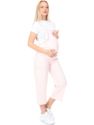 Luvmabelly MYRA6104 - Pembe Hamile Salopet