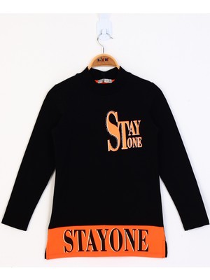 Toontoy Kız Çocuk Stay One Baskılı Tişört