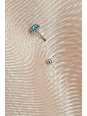 S&A Accessories Mavi Taşlı Piercing