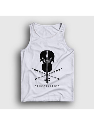 Presmono Unisex Beyaz Cello Apocalyptica Atlet