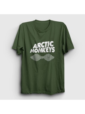 Presmono Unisex Haki Cover Arctic Monkeys T-Shirt