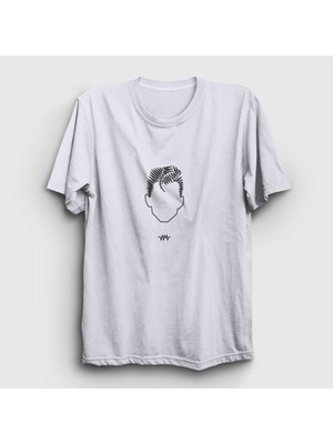 Presmono Unisex Beyaz Face Arctic Monkeys T-Shirt