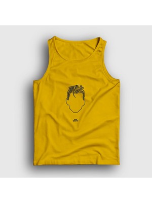 Presmono Unisex Sarı Face Arctic Monkeys Atlet