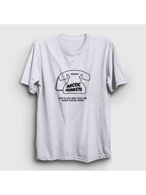 Presmono Unisex Beyaz High Arctic Monkeys T-Shirt