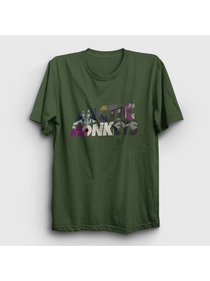 Presmono Unisex Haki Mask Arctic Monkeys T-Shirt