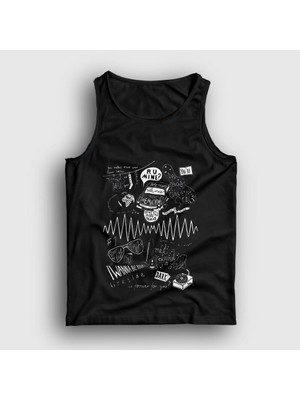 Presmono Unisex Siyah Mine Arctic Monkeys Atlet