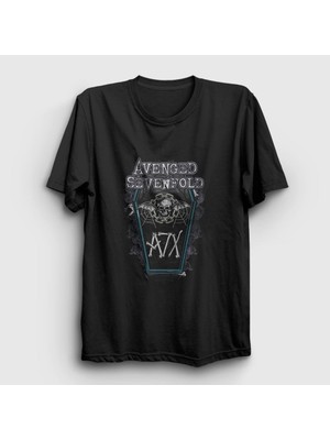 Presmono Unisex Siyah Coffin Avenged Sevenfold T-Shirt