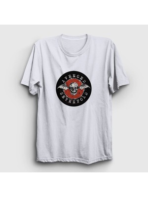 Presmono Unisex Beyaz Red Avenged Sevenfold T-Shirt