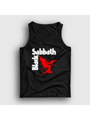 Presmono Unisex Siyah Henry Black Sabbath Atlet