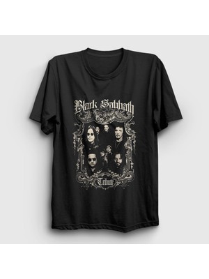 Presmono Unisex Siyah Tribute Black Sabbath T-Shirt