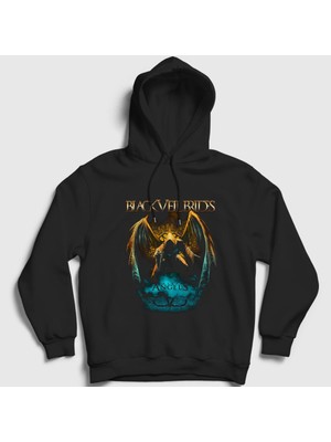 Presmono Unisex Siyah Angel Black Veil Brides Kapüşonlu Sweatshirt