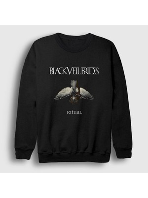 Presmono Unisex Siyah Ritual Black Veil Brides Sweatshirt