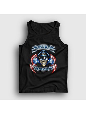 Presmono Unisex Siyah Forever Bon Jovi Atlet