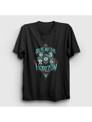 Presmono Unisex Siyah Band Bring Me The Horizon T-Shirt