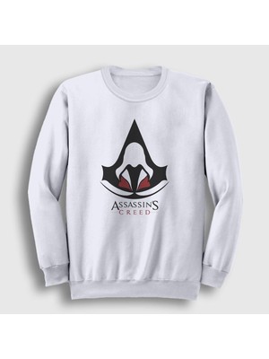 Presmono Unisex Beyaz Robe Assassin's Creed Sweatshirt