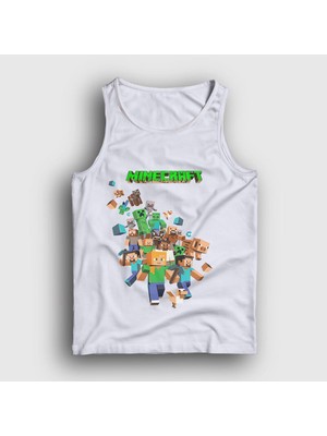 Presmono Unisex Beyaz All Minecraft Atlet