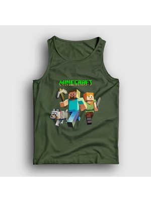 Presmono Unisex Haki Miners Minecraft Atlet