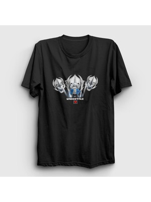 Presmono Unisex Siyah Gaster Blasters Undertale T-Shirt