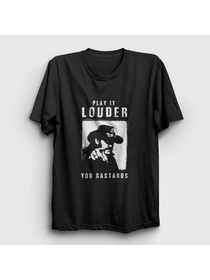 Presmono Unisex Siyah Louder Motörhead Lemmy Kilmister T-Shirt